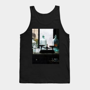 Chemists - Balance and Bottles in Chem Lab Tank Top